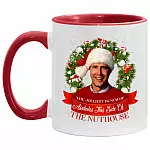 Nuthouse Accent Mug, White/Red, 11 oz. Accent Mug