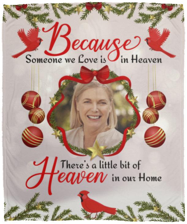 Personalized Custom Photo Blanket, White, Cozy Plush Fleece Blanket - 50x60