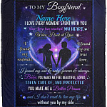 Personalized to My Boyfriend Blanket, White, Cozy Plush Fleece Blanket - 50x60 Personalized to My Boyfriend Blanket, White, Cozy Plush Fleece Blanket - 50x60