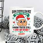 Personalized Even Though I'm Not from Your Sack You've Still Got My Back Step Dad Coffee Mug - Water Bottle