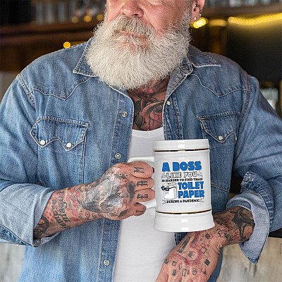 Alternative view of A Boss Like You Is Harder Find Than Toilet Paper In A Pandemic Boss Fun Saying Gift Coffee Mug Cup Beer Stein
