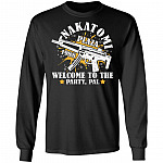 Nakatomi Plaza 1988 Welcome To The Party Hoodie, Black, Long Sleeve