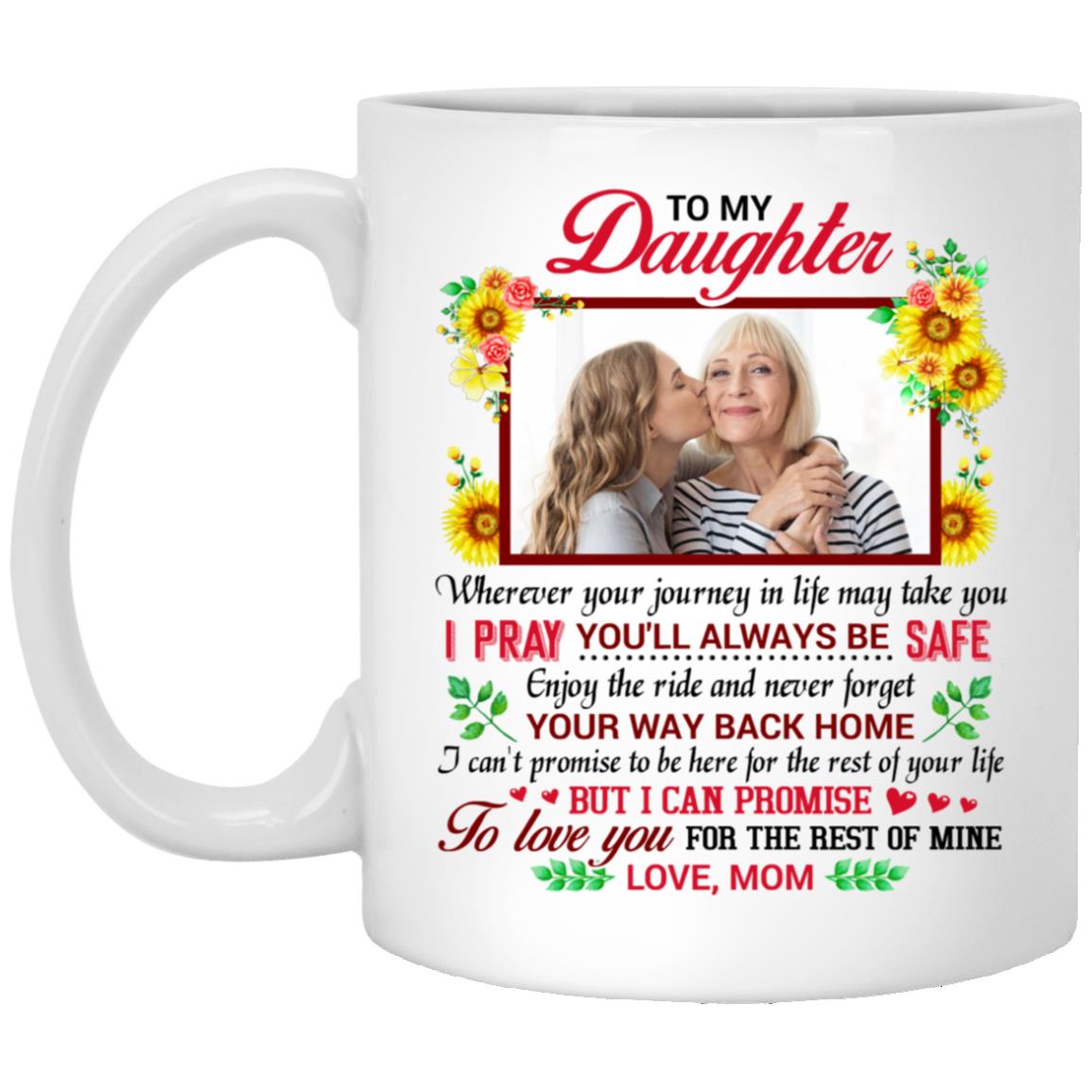 Personalized Photo Mom Mug, White, 11 oz. White Mug