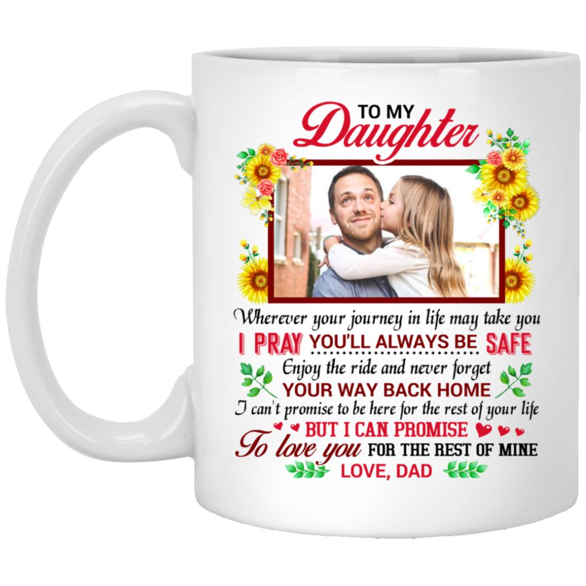 Personalized Photo Dad Mug, White, 11 oz. White Mug
