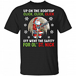 Up On The Rooftop Click Click Click T-Shirt, Black, Unisex T-Shirt