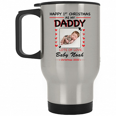 14 oz. Silver Travel Mug