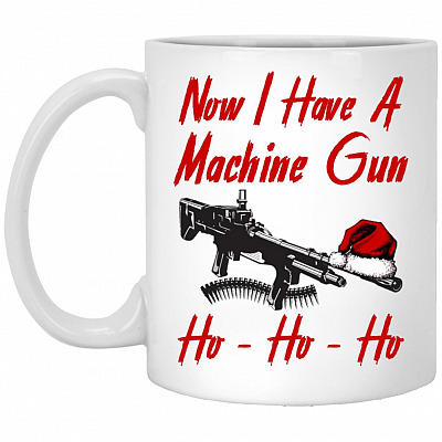 Machine Gun Mug, White, 11 oz. White Mug