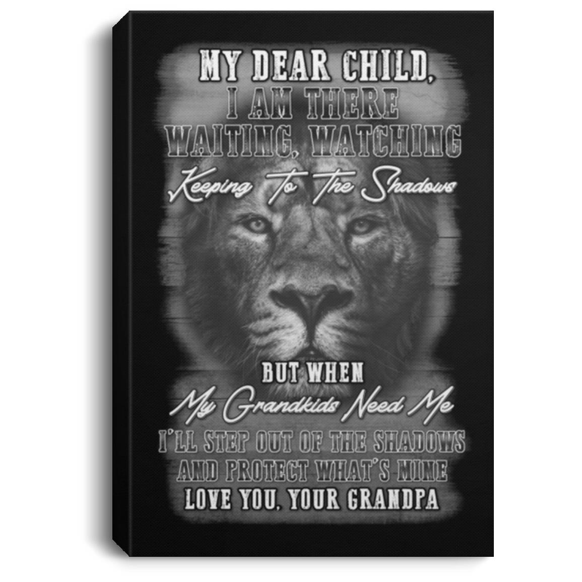 I Am There, White, 0.75'' Framed Canvas