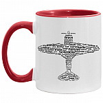 Aviation Mug, White/Red, 11 oz. Accent Mug