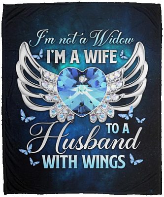 Widow Blanket, White, Cozy Plush Fleece Blanket - 50x60