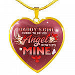Cardinal Bird Daddy's Girl I Used To Be His Angel Heart Pendant Necklace - Red Cardinal Dad Daughter Necklace - Heart Luxury Necklace (Gold Plated) Cardinal Bird Daddy's Girl I Used To Be His Angel Heart Pendant Necklace - Red Cardinal Dad Daughter Necklace - Heart Luxury Necklace (Gold Plated)
