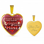 Cardinal Bird Daddy's Girl I Used To Be His Angel Heart Pendant Necklace - Red Cardinal Dad Daughter Necklace - Heart Luxury Necklace (Gold Plated) Cardinal Bird Daddy's Girl I Used To Be His Angel Heart Pendant Necklace - Red Cardinal Dad Daughter Necklace - Heart Luxury Necklace (Gold Plated)