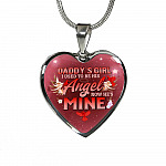 Cardinal Bird Daddy's Girl I Used To Be His Angel Heart Pendant Necklace - Red Cardinal Dad Daughter Necklace - Heart Luxury Necklace (Silver) Cardinal Bird Daddy's Girl I Used To Be His Angel Heart Pendant Necklace - Red Cardinal Dad Daughter Necklace - Heart Luxury Necklace (Silver)