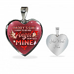 Cardinal Bird Daddy's Girl I Used To Be His Angel Heart Pendant Necklace - Red Cardinal Dad Daughter Necklace - Heart Luxury Necklace (Silver) Cardinal Bird Daddy's Girl I Used To Be His Angel Heart Pendant Necklace - Red Cardinal Dad Daughter Necklace - Heart Luxury Necklace (Silver)