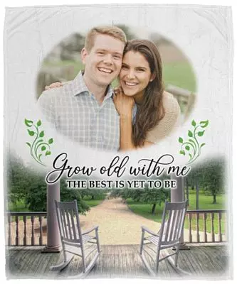 Personalized Photo for Couples, White, Cozy Plush Fleece Blanket - 50x60