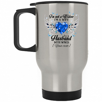 14 oz. Silver Travel Mug