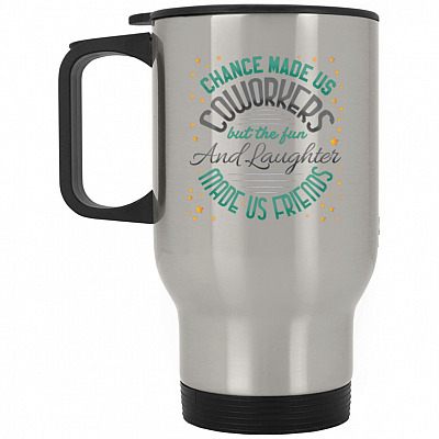 14 oz. Silver Travel Mug