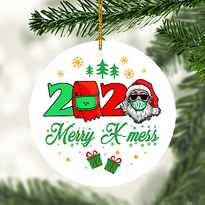 Merry X-Mess 2020 Pandemic Christmas Decorative Christmas Ornament Keepsake - Holiday Ornament