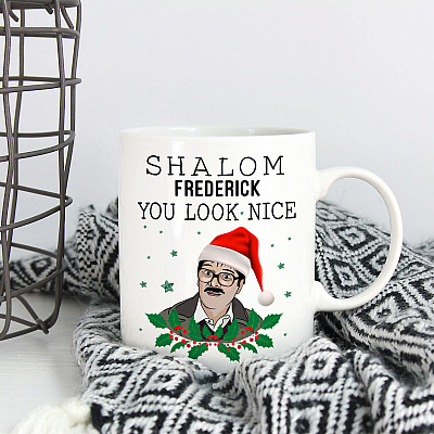 Alternative view of Personalized Shalom You Look Nice Funny Friday Night Dinner Christmas Gift Ceramic Coffee Mug - Water Bottle