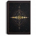 Lunar Eclipse Gallery Wrapped Framed Canvas, White, 0.75'' Framed Canvas