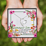 112KNG. Sister Gift (5) Forever Love Necklace (Silver)
