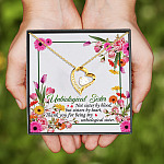 112KNG. Sister Gift (5) Forever Love Necklace (Gold)