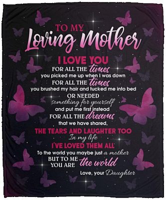 To My Loving Blanket, White, Cozy Plush Fleece Blanket - 50x60