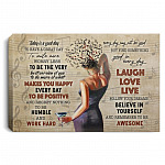 Music and Wine Today Is a Good Day, White, 0.75'' Framed Canvas