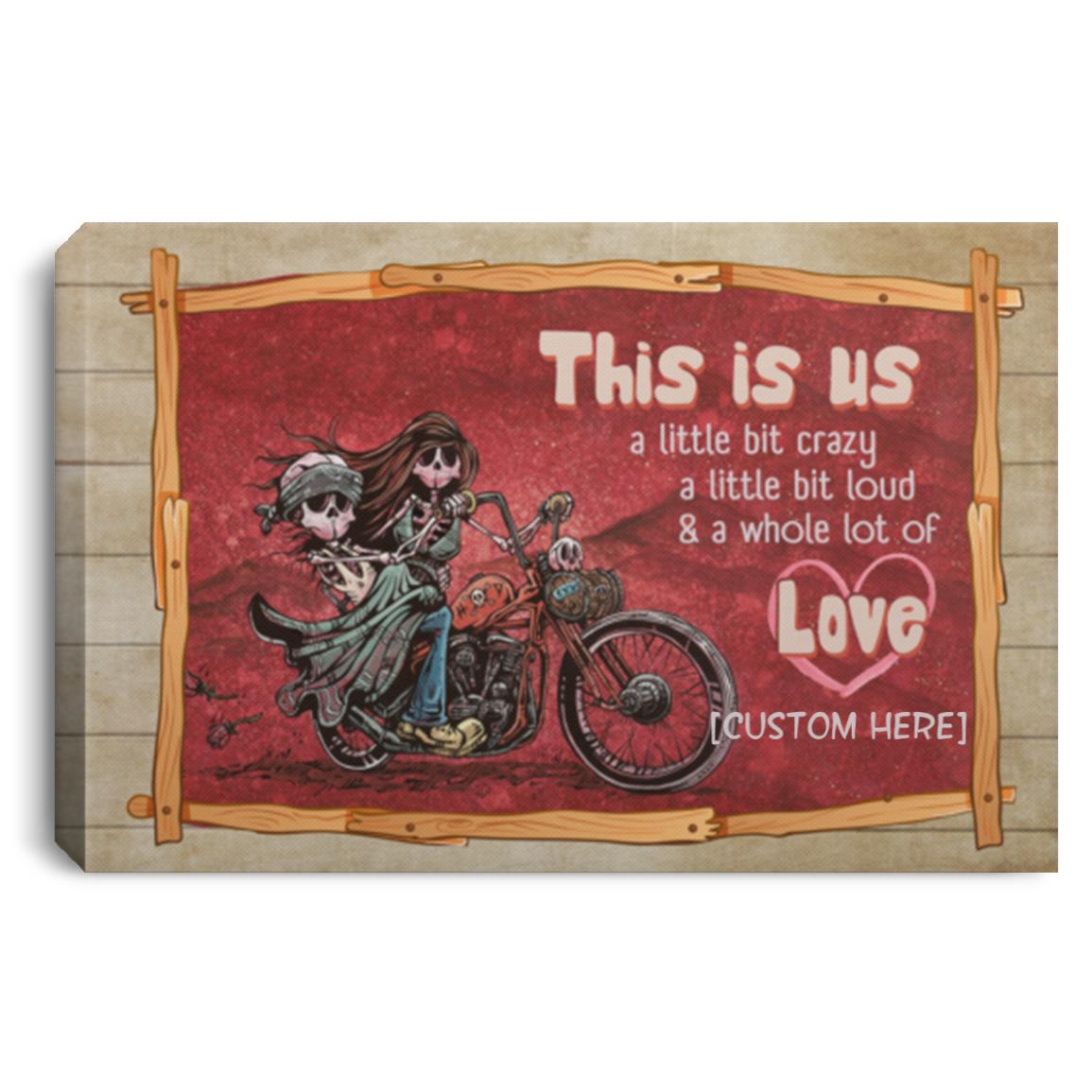 Personalized Canvas, White, 0.75'' Framed Canvas