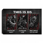 Personalized Couple Biker This is Us Canvas, White, 0.75'' Framed Canvas
