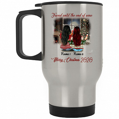 14 oz. Silver Travel Mug