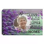 Personalized Photo Because Someone Canvas, White, 0.75'' Framed Canvas