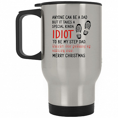 14 oz. Silver Travel Mug
