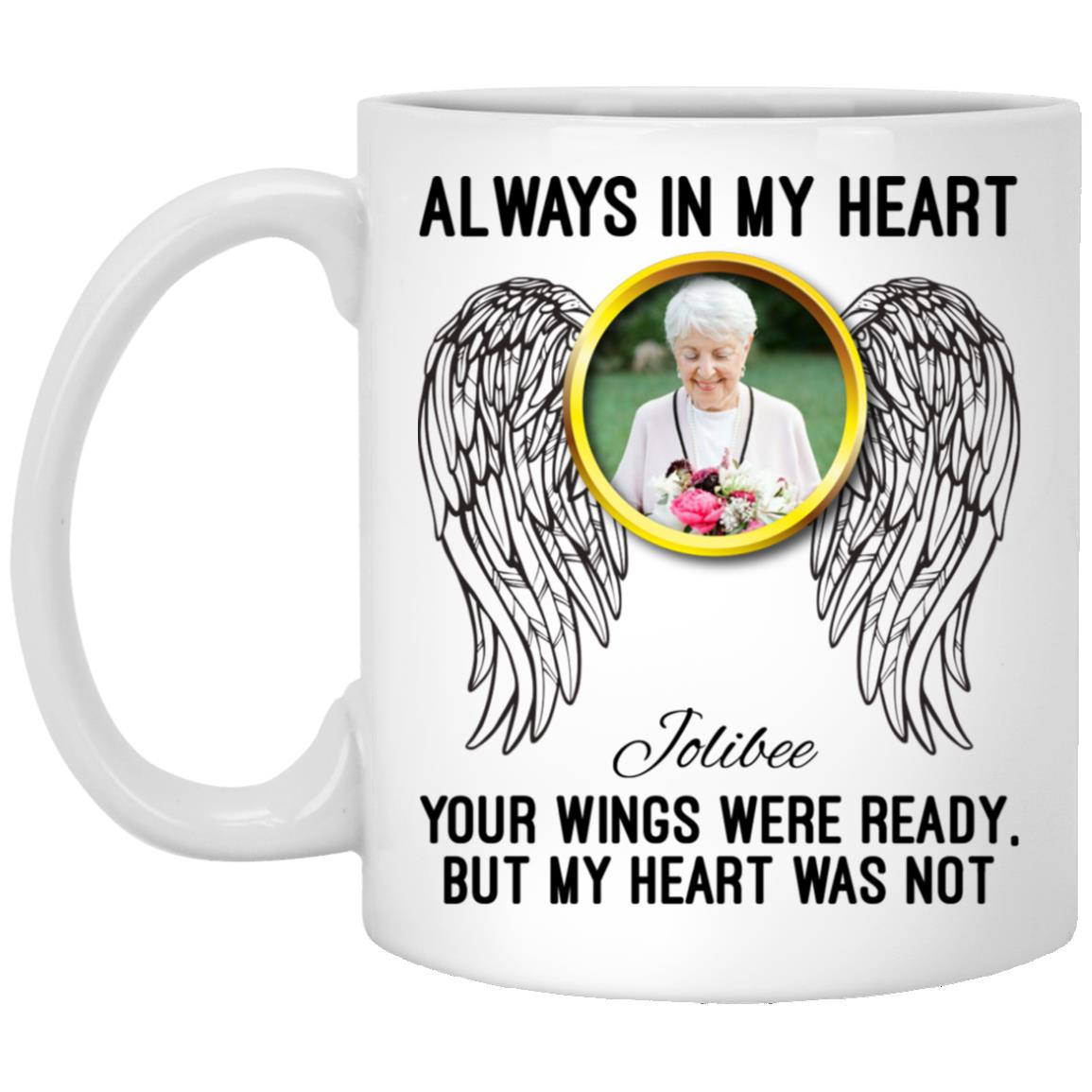 Personalized Photo Always, White, 11 oz. White Mug