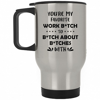 14 oz. Silver Travel Mug