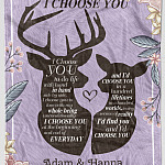 6VT. Deer Couple I Choose You To Do Life-#ffffff-cherry swash