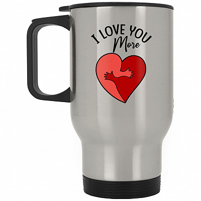 14 oz. Silver Travel Mug