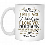 Personalized Cock Mug, White, 11 oz. White Mug