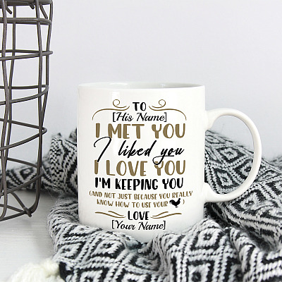 Alternative view of Personalized You Really Know How to Use Your Cock Matching Mug- Beer Stein- Water Bottle - Color Changing Mug