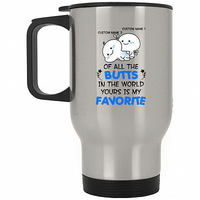14 oz. Silver Travel Mug