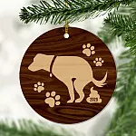 Dog Poo Poo 2020 Pandemic - Quarantine Covid 19 Circle Ornament