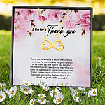 Babysitter A Mommy's Thank You For All Your Patience Day To Day Nanny Leaving Infinity Heart Pendant Necklace