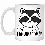 Funny Animal Ceramic Coffee Mug, White, 11 oz. White Mug