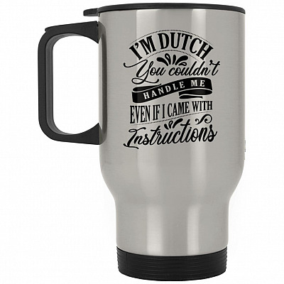 14 oz. Silver Travel Mug