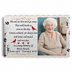 Personalized Custom Photo the One We Love Never Go Away Gallery Wrapped Framed Canvas Prints - Unframed Poster, White, 0.75'' Framed Canvas