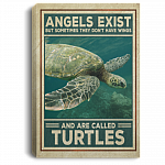 Angels Exist But Sometimes They Don't Have Wings And Are Called Turtles Framed Canvas Prints - Unframed Poster, White, 0.75'' Framed Canvas Angels Exist But Sometimes They Don't Have Wings And Are Called Turtles Framed Canvas Prints - Unframed Poster, White, 0.75'' Framed Canvas