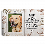 Personalized Photo If Love Alone Could Have Kept You Here You Would Have Lived Forever Framed Canvas - Unframed Poster, White, 0.75'' Framed Canvas