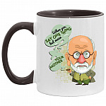 Your Mother Accent Mug, White/Black, 11 oz. Accent Mug