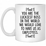 Personalized Boss Mug, White, 11 oz. White Mug