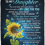 Dad To Daughter No One Else Will Ever Know, White, Cozy Plush Fleece Blanket - 50x60 Dad To Daughter No One Else Will Ever Know, White, Cozy Plush Fleece Blanket - 50x60